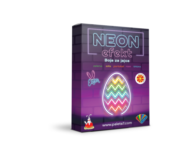 Neon boja za bojenje uskrsna jaja